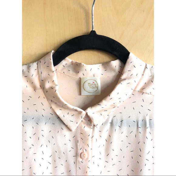 Des Petit Hauts Rosetta Silk Top, Sz. T2/38 🌸 - Picture 2 of 12